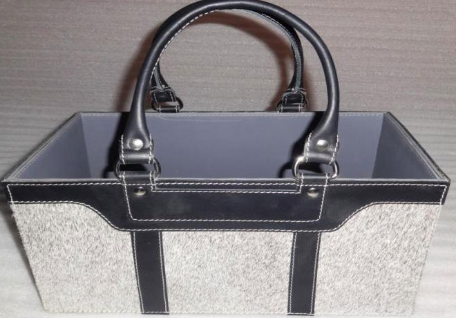 Grey Hair On Handle Basket